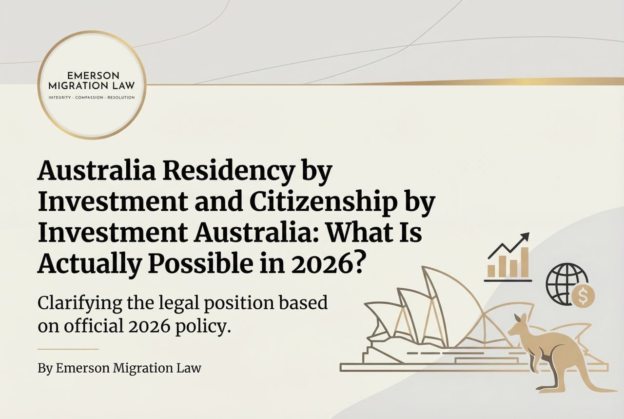 Australia Residency by Investment in 2026 blog cover