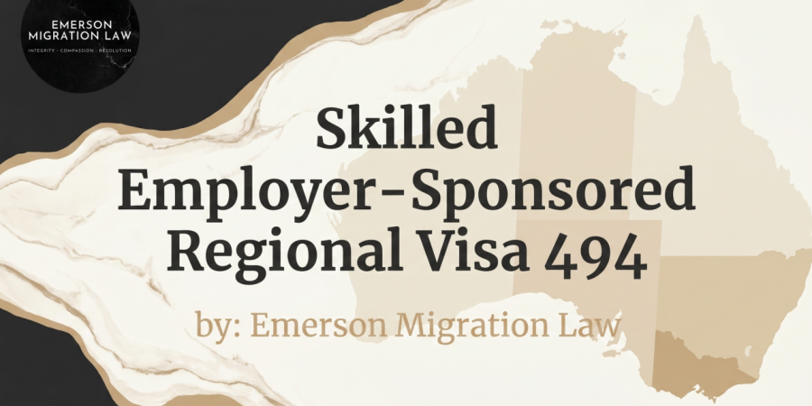 Skilled Employer-Sponsored Regional Visa 494